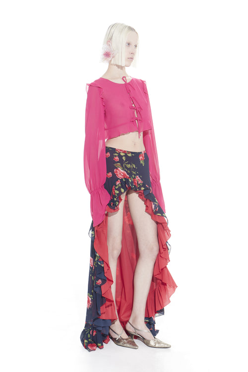 'Love me' long sleeve blouse